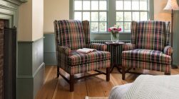 Ralph's Library sitting area at our Kennebunkport bed and breakfast