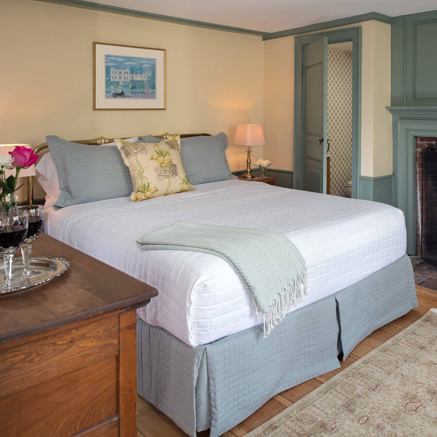 Where to Stay in Kennebunkport, Maine - Ralph's Library Room at our B&B