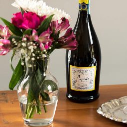 Wine and flowers at our Kennebunkport B&B
