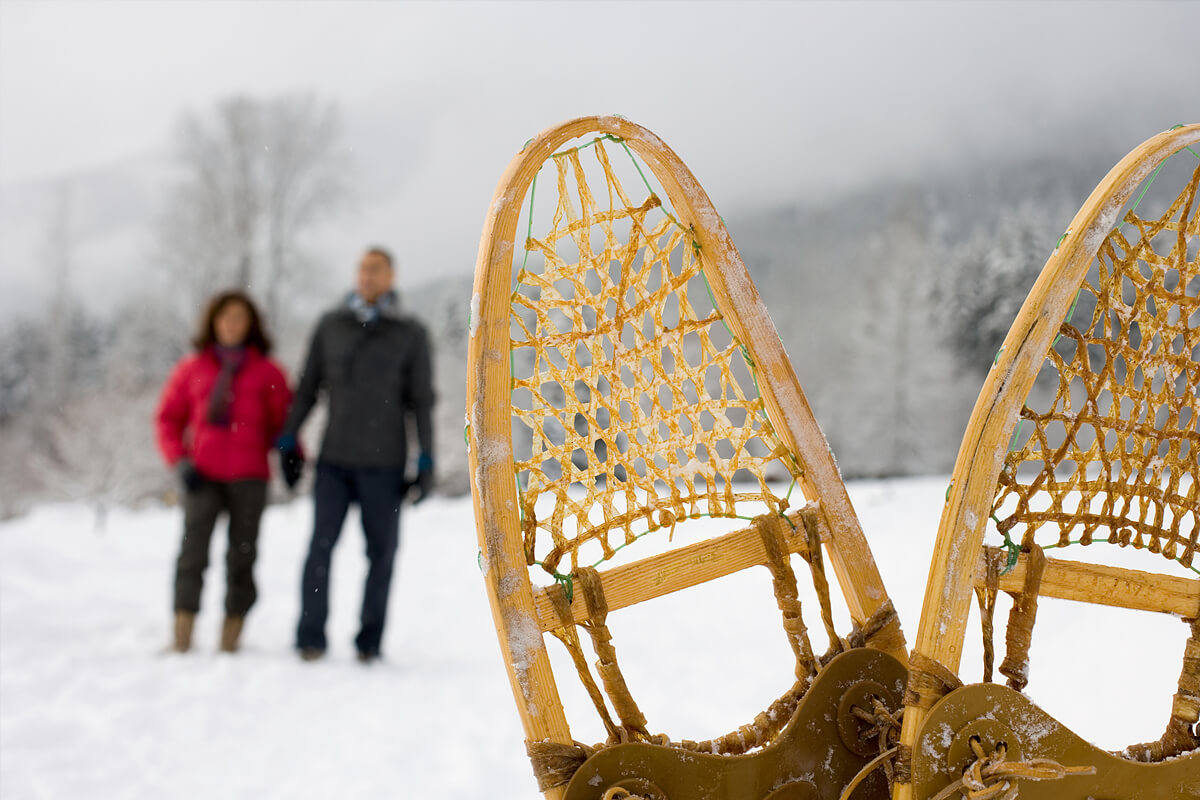 Snowshoes in the snow